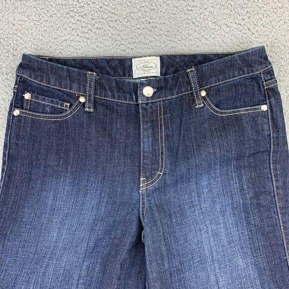 White House‎ Black Market Jeans Womens 8 (31x22) Blue Stretch Straight Cropped - Picture 5 of 11